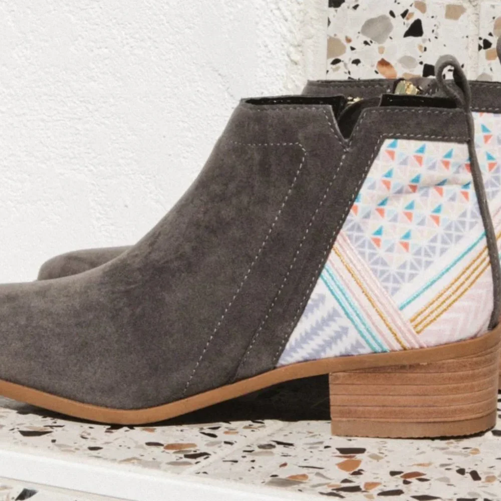 Inkkas Tesse Bootie -- Ethical, Geometric, Patterned Boots - Picture 2 of 8